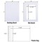 25 Pack 5x7 Pre-Cut Mat Board Show Kit for 4x6 Photos, Prints or Artworks, 25 Core Bevel Cut Matts and 25 Backing Boards and 25 Crystal Plastic Bags, White